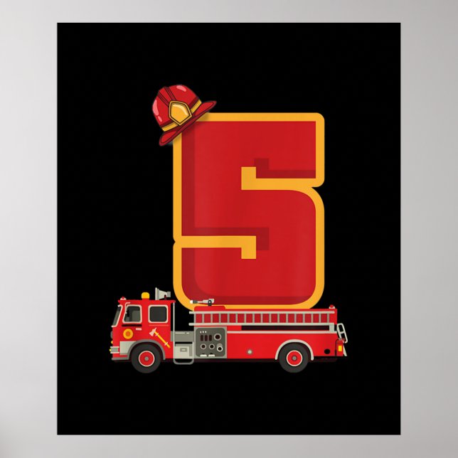 5 års gamla födelsedagsgåvor Brandstridare Poster (Framsidan)