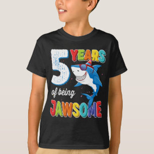 5 års Gamla pojkar och ungar JawUngefär 5:e födels T Shirt