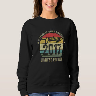 5 års gammal Vintage 2017, 5:e dagen T Shirt