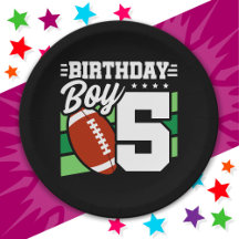 5 års gammalt fotboll Party, tema 5:e födelsedagsp