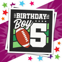5 års gammalt fotboll Party, tema 5:e födelsedagsp