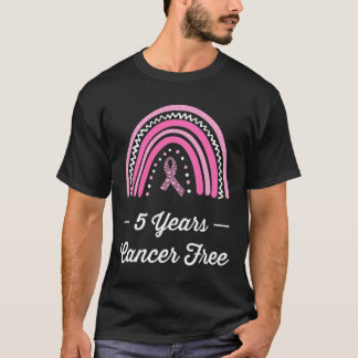 5 års Långärmad för bröstcancerfri överlevnad T Shirt