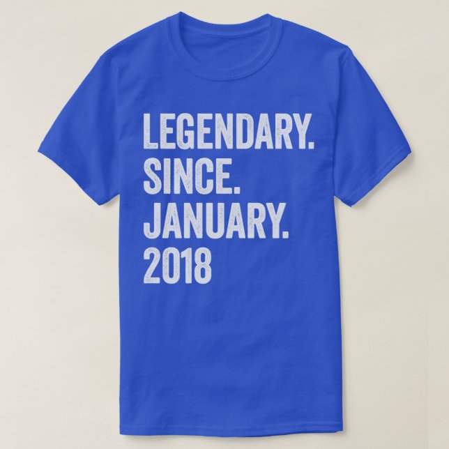 5 års legendary sedan januari 2018 5th Birthday1 T Shirt (Design framsida)
