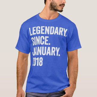 5 års legendary sedan januari 2018 5th Birthday1 T Shirt