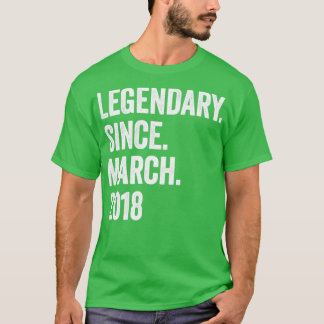 5 års legendary sedan mars 2018 5th Birthday1 T Shirt