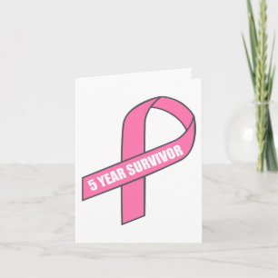 5 års överlevnad (bröstcancer, rosa) kort