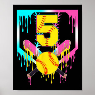 5-års Softll Hemmaplatå Drip Glass 5 År Gammal Poster