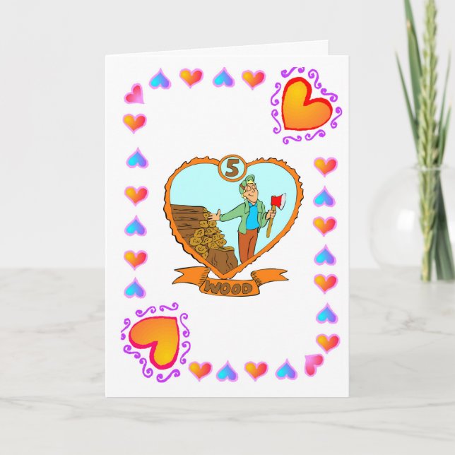 5-års träd kort (Framsida)