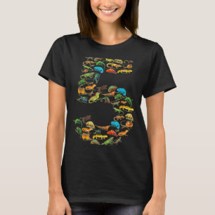 5-årsdag reptiler ödlor 5 år gammal födelsedag t shirt