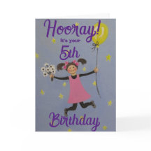 5-årsdagStandard, 5" x 7" Vik kort