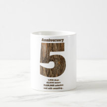 5-årsjubileum - Träjubileum Milstolpe