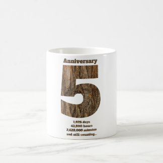 5-årsjubileum - Träjubileum Milstolpe Kaffemugg