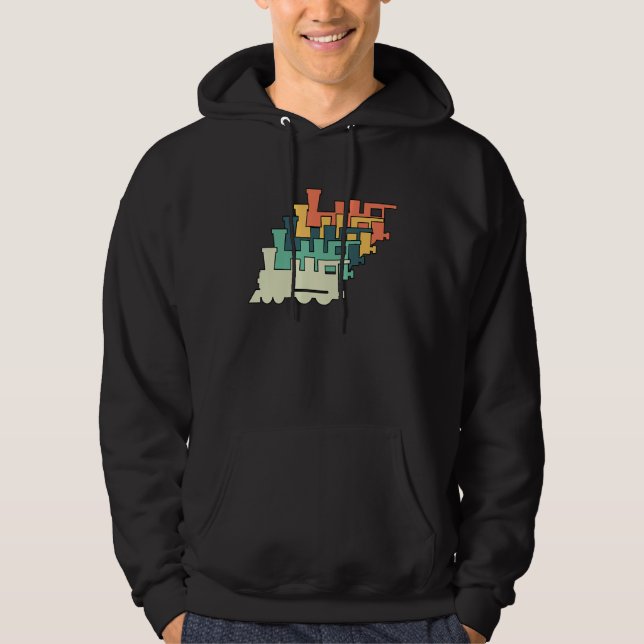5 av modelljärnvägs tåg järnväg hoodie (Framsida)