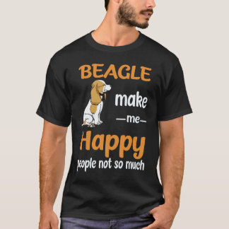 5 Beagle Gör Mig Glad Människor Inte Så Mycket Bea T Shirt