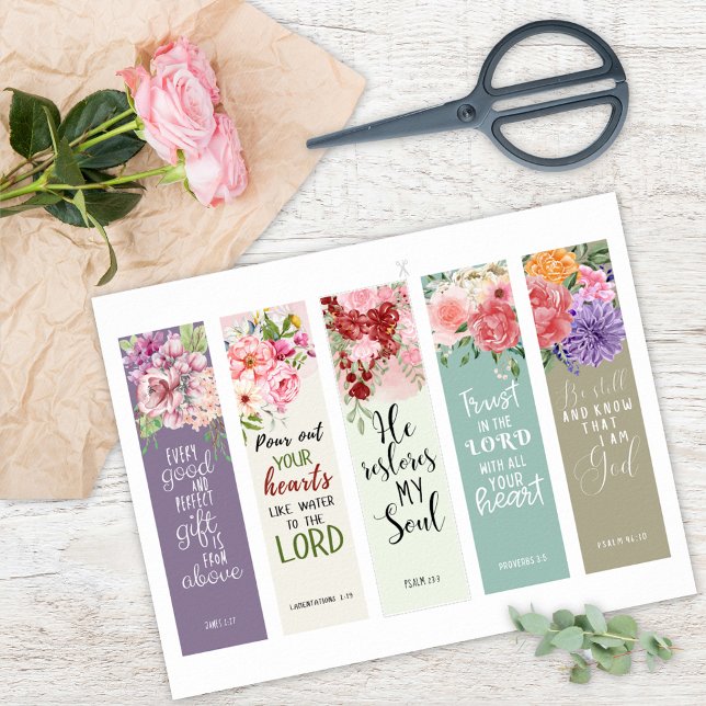 5 Bible Verse Bokmärken Poster (Skapare uppladdad)