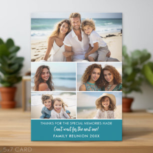 5 bilder - Minnen från familjesammanträff Julkort
