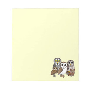 5 Birdorable ugglor Anteckningsblock