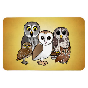5 Birdorable ugglor Magnet