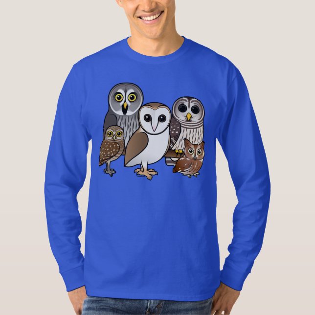 5 Birdorable ugglor T Shirt (Framsida)