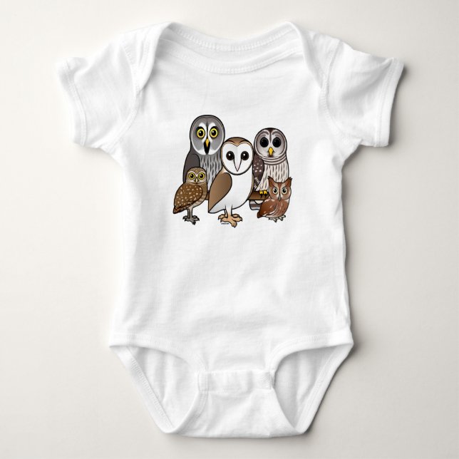 5 Birdorable ugglor T Shirt (Framsida)