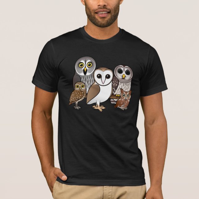 5 Birdorable ugglor Tee (Framsida)