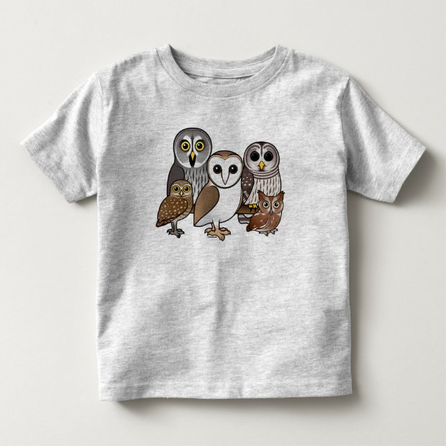 5 Birdorable ugglor Tee (Framsida)