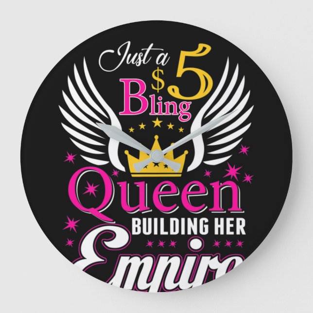 5 Bling Queen for Women Dam Paparazzi Stor Klocka (Framsida)