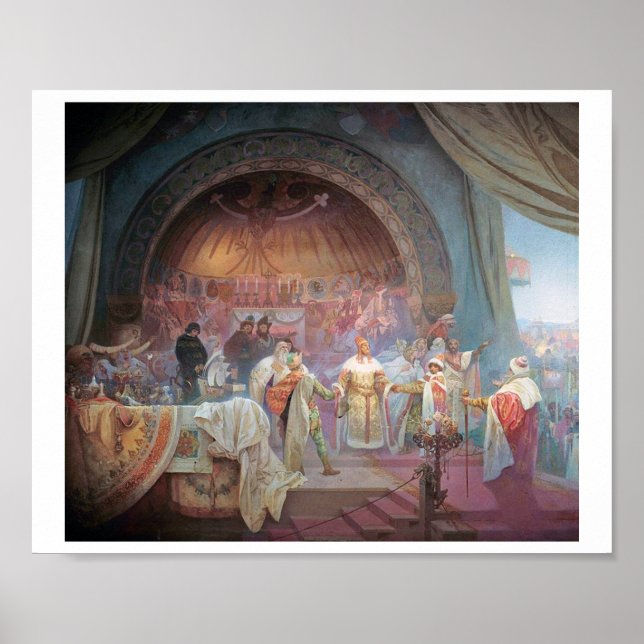 #5, Bohemian Kung Premysl Otakar II, Mucha Poster (Framsidan)