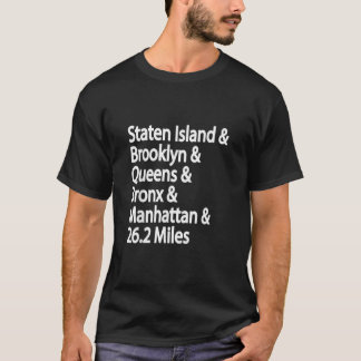5 Borough NYC MarathonT T Shirt