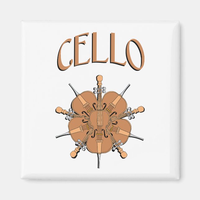 5 Cellos Text Magnet (Framsidan)
