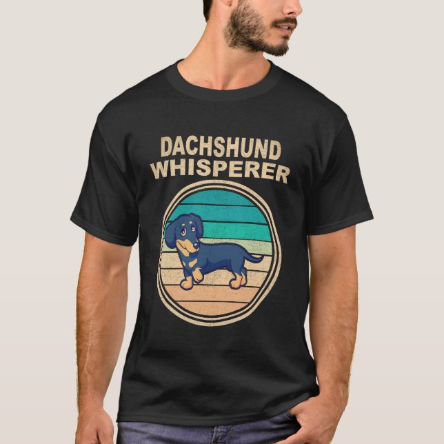 5 Dachshund-viskaren Vintage T Shirt (Framsida)