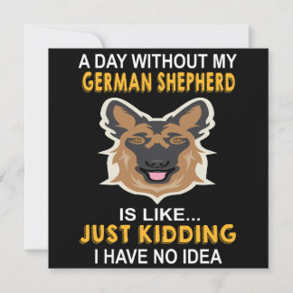 5 dagar utan min schäferhund är som bara Ki Inbjudningar