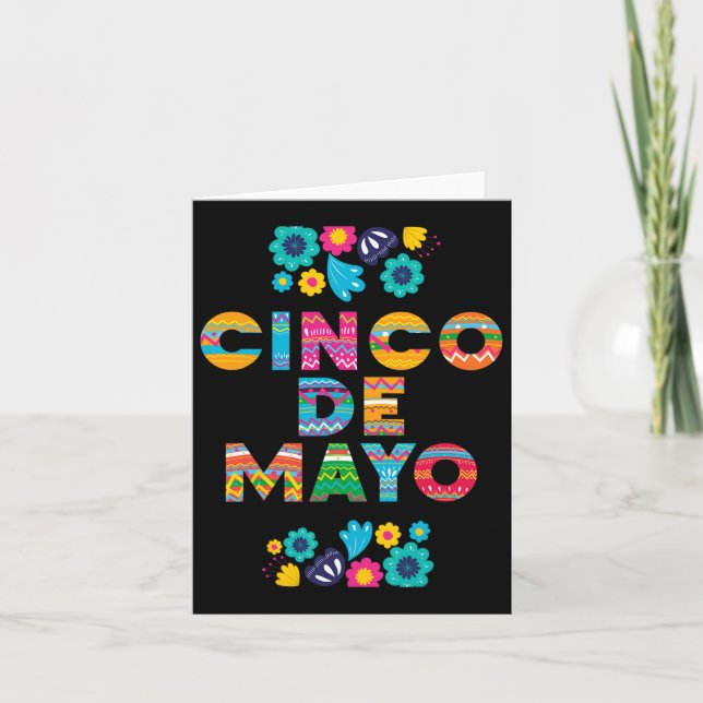 5 De Mayo Cinco De Mayo Hatt Maraca  Kort (Framsida)