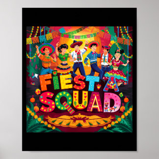 5 de mayo kostym pancho fiesta squad manlig de poster