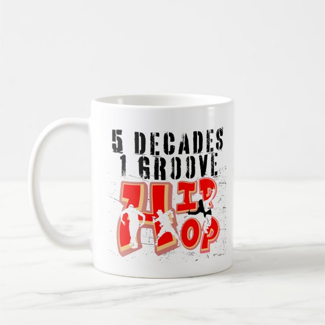 5 decennier, 1 Groove, Hip hop.b Kaffemugg (Vänster)
