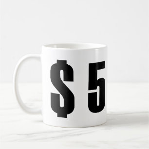 5 dollar kaffemugg