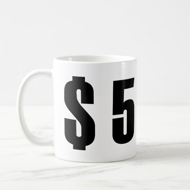 5 dollar kaffemugg (Vänster)