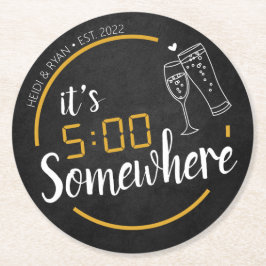 5 Dra i någon Möhippa Underlägg Favoriter Papper Rund