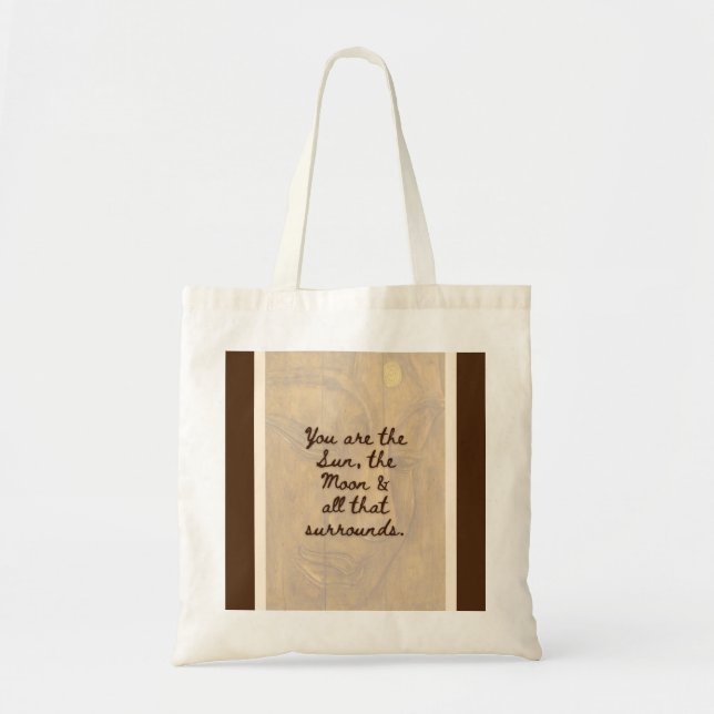 #5 Dubbelcitat Totebag - BuddhaToday V1 - Rose n'  Tygkasse (Framsidan)