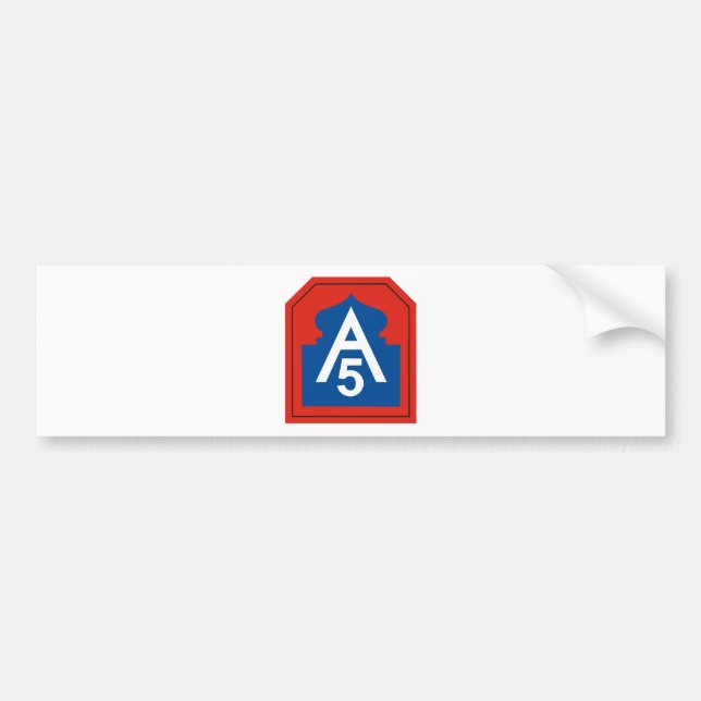 5:e armén bildekal (Framsidan)