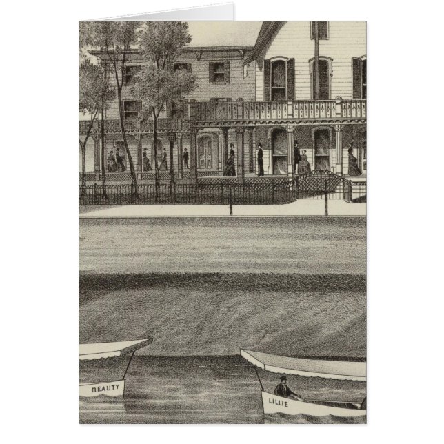 5:e Avenue House, Ocean Beach, NJ Hälsningskort (Framsidan)