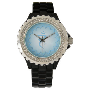 5:e Chakra - Throat Chakra - Light Blue Armbandsur