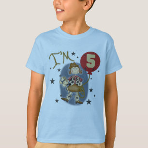 5:e Cowgirl Birthday Tshirts and Gifts