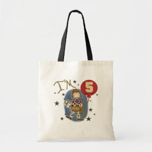 5:e Cowgirl Birthday Tshirts and Gifts Tygkasse