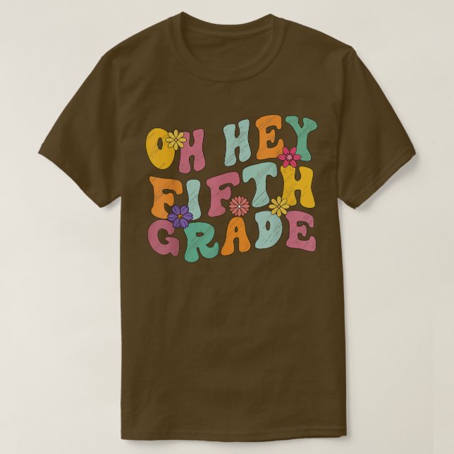 5:e femte Klass Back to school Studenter Tea T Shirt (Design framsida)