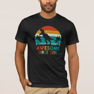 5:e födelsedag Dinosaur 5-årig pojke Fantastisk Si T Shirt