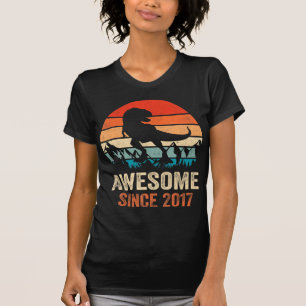 5:e födelsedag Dinosaur 5-åring Gamla pojkbarn Fan T Shirt
