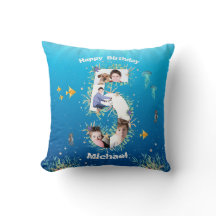 5:e födelsedag fotokollage under havet