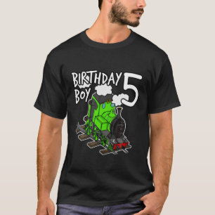 5:e födelsedag Tåg lokomotiv Tåg 5 år T Shirt