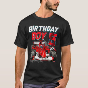 5:e födelsedag Tävla Bilar 5 år gamla barn T Shirt
